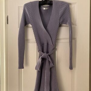 Light Blue Sweater Dress